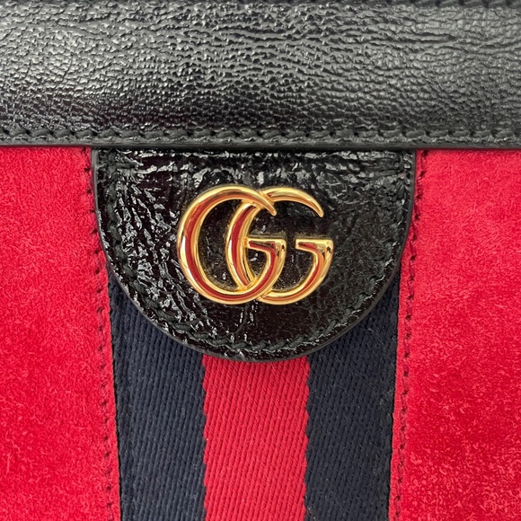 Gucci Ophidia Chain Shoulder Bag Suede Medium - Picture 3 of 10